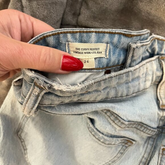 Madewell The Curvy Perfect Vintage Wide-Leg Jean - Sz 26 - Picture 5 of 7